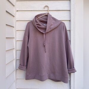 Cable & Gauge Mauve Cowl Neck Sweater